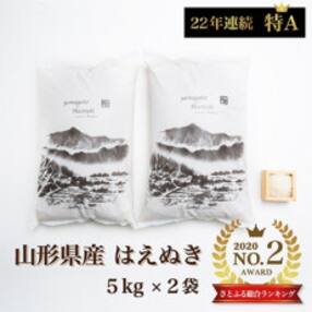 令和4年産 山形県産 はえぬき 精米5kg×2袋 計10kg