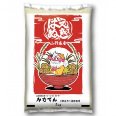 【冨樫義博氏デザインキャラクターかむてん】令和5年産 山形県産はえぬき 精米5kg