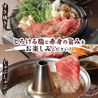 【山形牛】ロース　A4・A5ランク　すき焼き・しゃぶしゃぶ用　500g