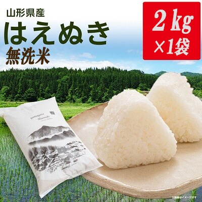【2ヵ月毎定期便】山形県産【はえぬき】無洗米2kg全3回