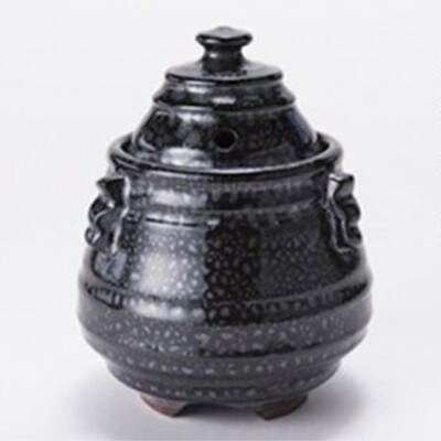 伝統工芸「新庄東山焼」油滴紋様・香炉