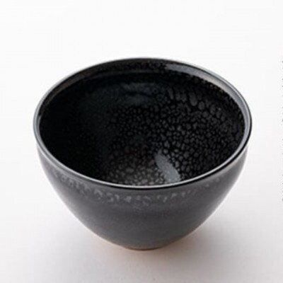 伝統工芸「新庄東山焼」油滴紋様・天目茶碗