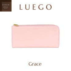 LUEGO Grace グレース L字ファスナー長財布 / ピンク