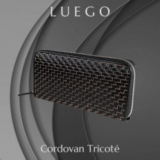 LUEGOのCordovan Tricote コードバン ラウンドロングウォレット / ブラック