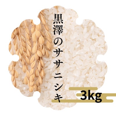 先行受付 令和8年産 黒澤のササニシキ(精米)3kg