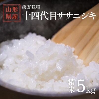 【毎月定期便】漢方栽培　十四代目のササニシキ　5kg全3回
