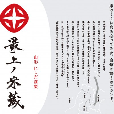 [令和6年産]【最上ノ米蔵】山形県産特別栽培米「つや姫」無洗米　精米5kg×2袋　計10kg