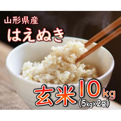 【令和6年産】はえぬき(玄米)10kg　山形県産
