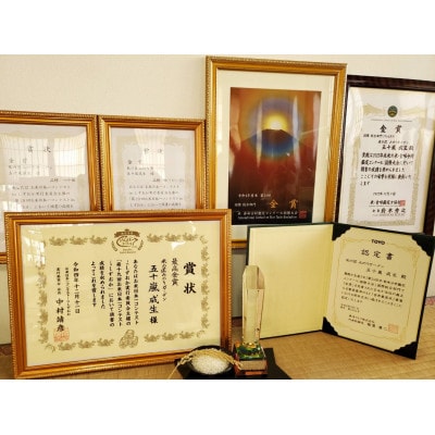 【毎月定期便】米の匠みのりガーデン/最高金賞・世界最高米・金賞受賞米【受賞コシヒカリ】5kg全12回