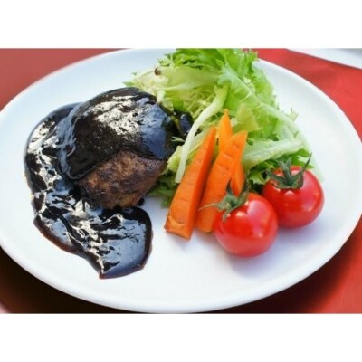 【2023年2月下旬発送】「なにわ黒牛」100%プレミアム(生)ハンバーグステーキ150g×4個