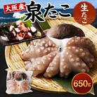 【2025年12月13日より順次発送】大阪産「泉タコ(生たこ)」650g(1杯～3杯)