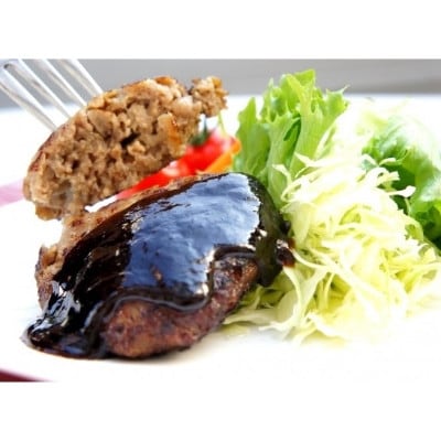 【2ヵ月毎定期便】希少な黒毛和牛「なにわ黒牛」プレミアムハンバーグステーキ(150g×4個)全3回