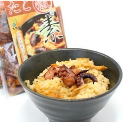 【はんなん旨いもん】より選り3品( たこ飯の素・茎わかめ佃煮・塩わかめ:各4袋)【複数個口で配送】