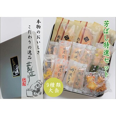 芳ばし特選セット 大缶 おかき9種600g