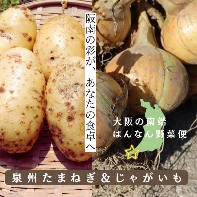 【みのうらさんち】はんなん野菜便〜泉州たまねぎ&じゃがいも～