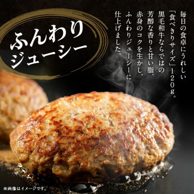 最高級A5/A4等級 黒毛和牛100%使用!手作りハンバーグ(120g×5個)