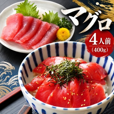 天然国産マグロ(キハダorメバチ)　4人前 400g