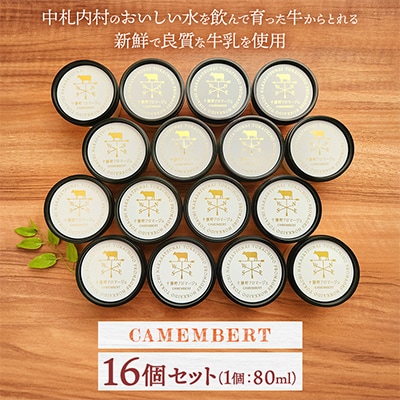 【十勝野フロマージュ】カップアイス 16個セット CAMEMBERT(カマンベール)[C1-17]