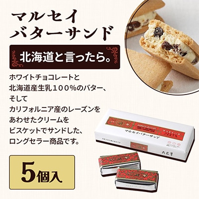 六花亭 六花セレクションA 1セット(1セット:マルセイバターサンド5個+マルセイバターケーキ5個)