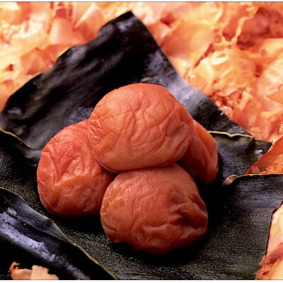 贈答用　木箱入 紀州薬師梅　『海』昆布と鰹の海の味　360g
