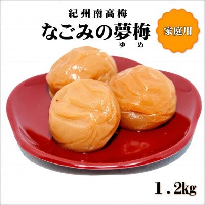 紀州南高梅　なごみの夢梅　1.2kg　家庭用(B級、C級)