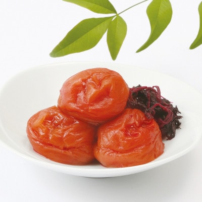 【紀州南高梅】つぶれ梅 しそ風味1.2kg　(300g×4パック入り)、塩分約6%