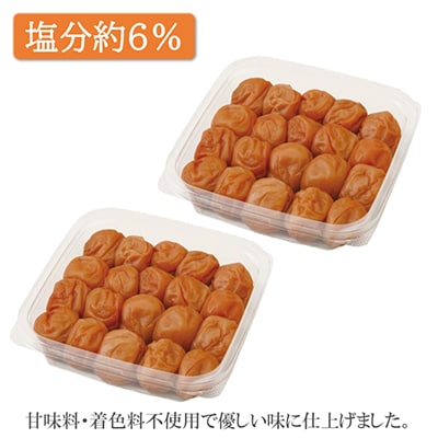 【和歌山県/紀州南高梅】紀州南高梅　うす塩味1kg(500g×2パック)、塩分約6%