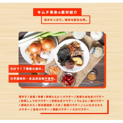 おうちで本格キムチ革命 3セット　キムチの素　漬物(御坊市)