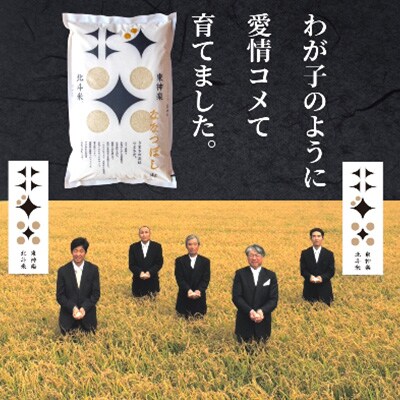 2023年2月発送開始『定期便』【軽く洗うだけでOK】ななつぼし 10kg (5kg×2袋)全3回