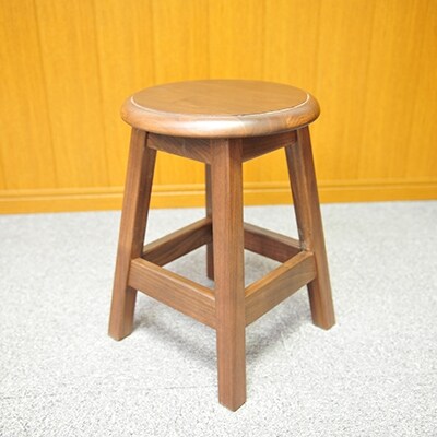 【家具職人手造り】木製スツールのおもてなし(小) (ブラックウォールナット材) 木製スツール ウォールナット【送料込み】