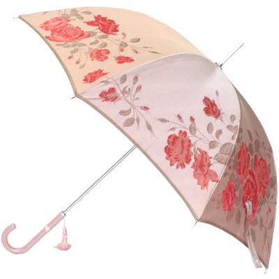 槙田商店【晴雨兼用】長傘 ”絵おり”  薔薇