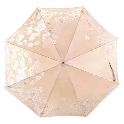 槙田商店【晴雨兼用】長傘 ”絵おり”  桜:ベージュ