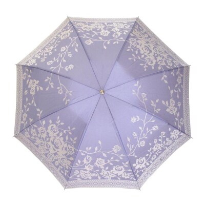 槙田商店【晴雨兼用 折りたたみ傘】kirie バラ:ロイヤルパープル