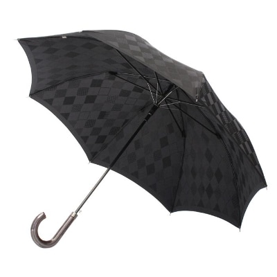 槙田商店【紳士晴雨兼用】長傘 monotone アーガイル