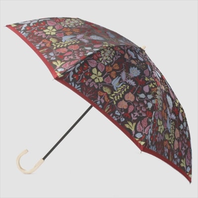 槙田商店【晴雨兼用】折りたたみ傘 スティグ リンドベリ【HERBARIUM】(ハーバリウム) 赤