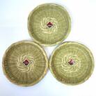 富士北麓 ”勝山” スズ竹細工 「小皿」3枚セット 山梨県認定郷土伝統工芸品