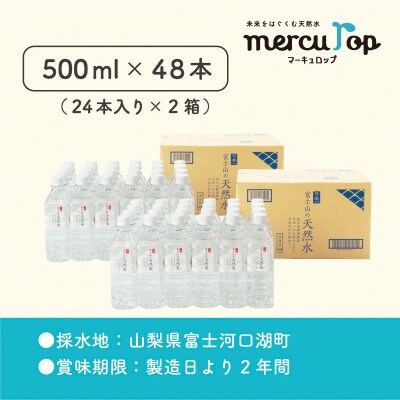 【毎月定期便】富士山の天然水500ml×48本全6回
