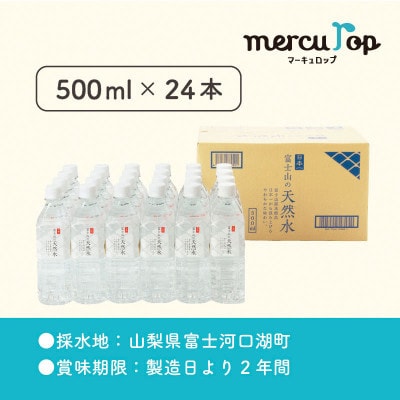 【毎月定期便】富士山の天然水 500ml×24本全6回