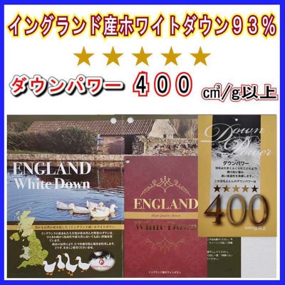 訳アリ 羽毛布団 二層式 シングル【ダウンパワー400】【イングランド産ホワイトダウン93%】
