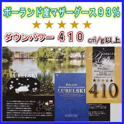 訳アリ 羽毛布団 立体キルト シングル【ダウンパワー410】【ポーランド産マザーグース93%】