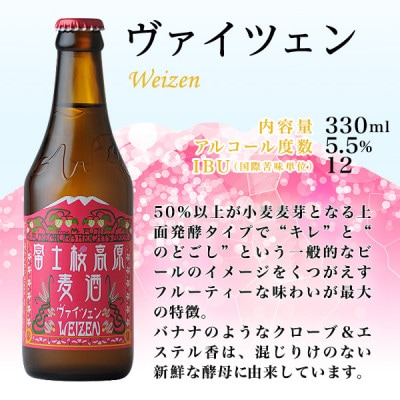 【富士河口湖地ビール】富士桜高原麦酒(ヴァイツェン24本セット)クラフトビール