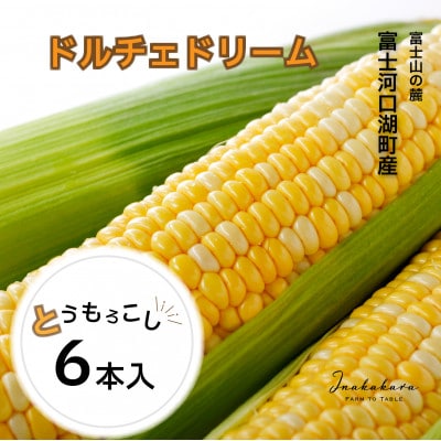 【富士山の麓で育つ】富士河口湖町産　Inakakara「ドルチェドリーム」6本入