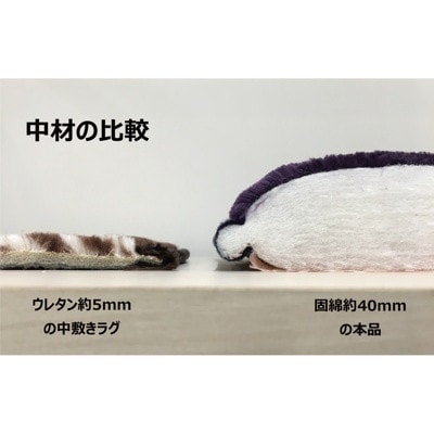 ふっくら敷モデルノ(約190×190)(グリーン) AA099