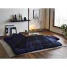 久留米織こたつ掛布団(205×205)(ブルー) AA181