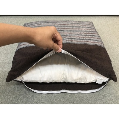 日本製座布団筑後5枚組(55×59)(ブラウン) AA234