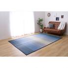 掛川織り福岡花ござ「大自然」海(3畳　174×261cm) AA307