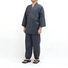久留米織文人調作務衣　LLサイズ　BA024　