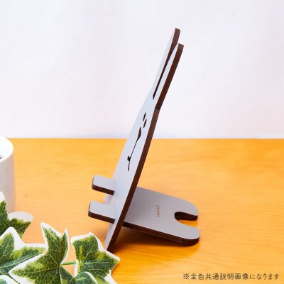 【国産/雑貨】スマホスタンド004 高さ16cm《ウォールナット色 デザインA》(大木町)CK072