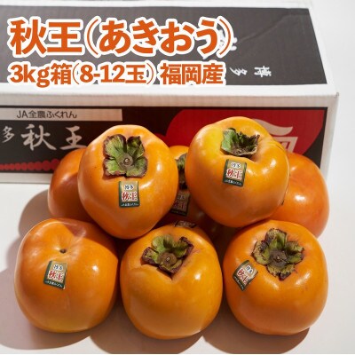 福岡産ブランド 柿 秋王 約3kg(8-12玉)(大木町)CO012