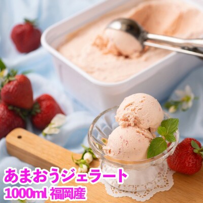 あまおうジェラート1000ml(大木町)CO030